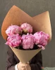 Букет из 5 розовы пионов