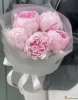 Букет из 5 розовы пионов