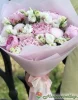 Букет из 9 пионов и эустомы